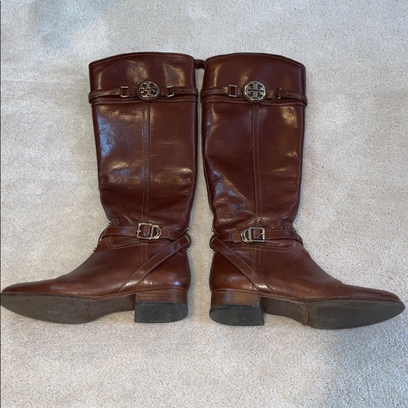 Tory Burch Riding Boots - Cognac Brown size 7 - Picture 1 of 7